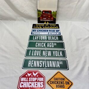 HaynesBesco Group Vinyl Bumper Stickers, 8-Pack Chicken Humor For Chicken Lovers